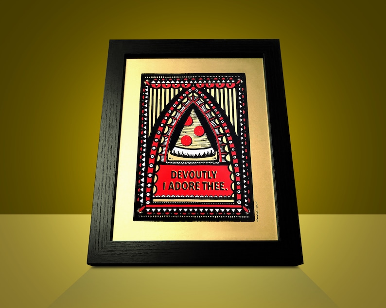 Devotional Pizza Screenprint