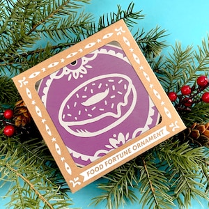 Food Fortune Ornament: Donut