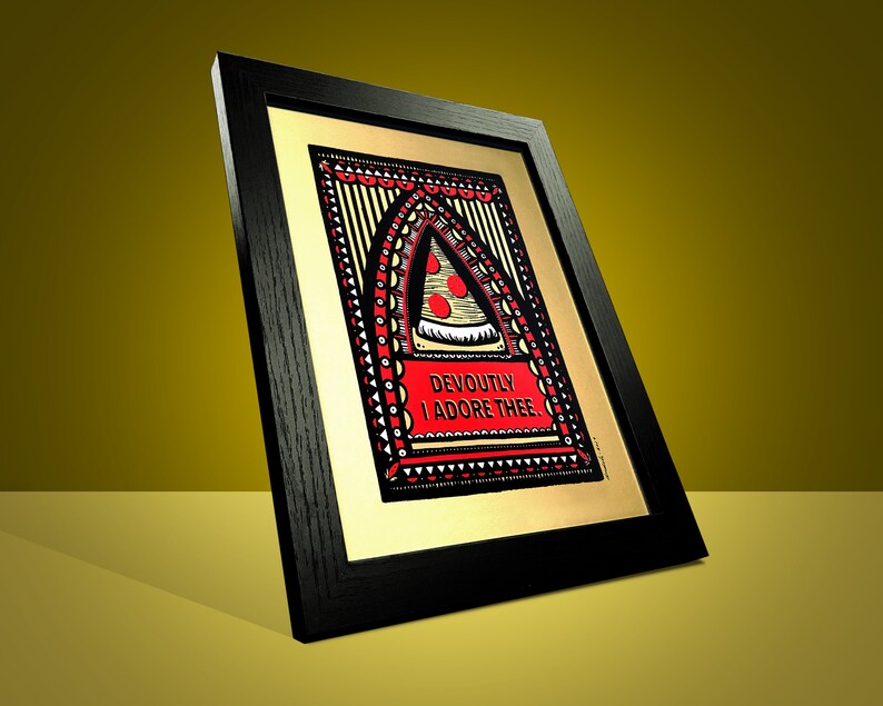 Devotional Pizza Screenprint