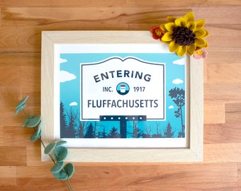 Entering Fluffachusetts Print