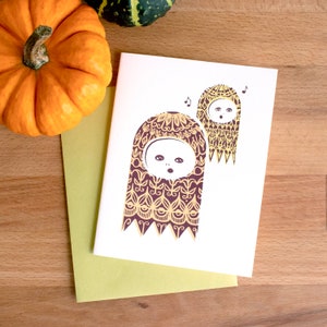 Screen Printed Halloween Greeting Cards image 2