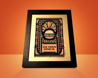 Devotional Burger Screenprint