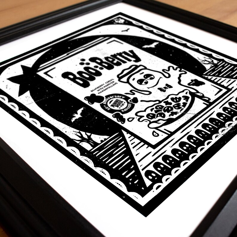 Boo Berry Print - Etsy