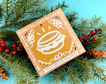 Food Fortune Ornament: Breakfast Sandwich