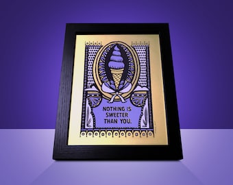 Devotional Ice Cream Cone Screenprint