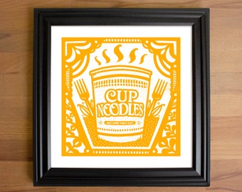 Cup Noodles Color Print