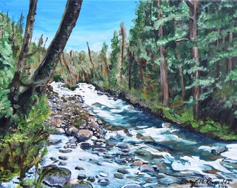 Original Artwork - On the Way to Wallace Falls