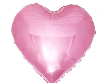 Pearl Pink/ Blue Heart Foil balloon| 18” Heart balloon in Pink & Blue | Heart shape Balloon