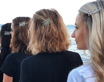 Bride Hair Clip | Team Bride hair clips | Hen party Hair accessories | Team Bride Hair Clips | Hen Party Favours | Bridesmaid Gifts |
