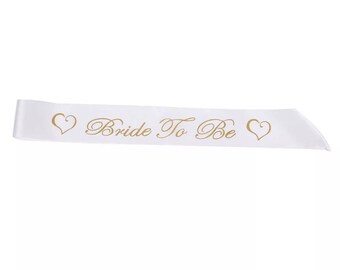Bride to be Sash | Bridal shower | Bachelorette party | Night out set | Bride to be Sash| Hen party | Bride Gift | Bridal Sash