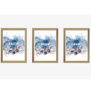 Inspirational Faith Hope Love Design Set