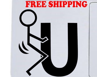 Fuck You Decal Etsy - fuck you decal tumbler cup decal laptop decal car decal window decal custom decal vinyl decal