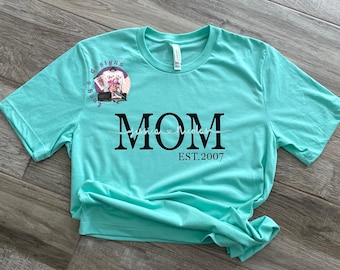 Mom Shirt, Personalized Mom Shirt, Gift For Mom,  Shirt With Kids Names,  Mom Shirt Kids Names Shirt, Mom Gift