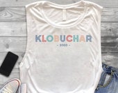 Vintage Amy Klobuchar For President 2020 Democratic Campaign Elections Tank Top