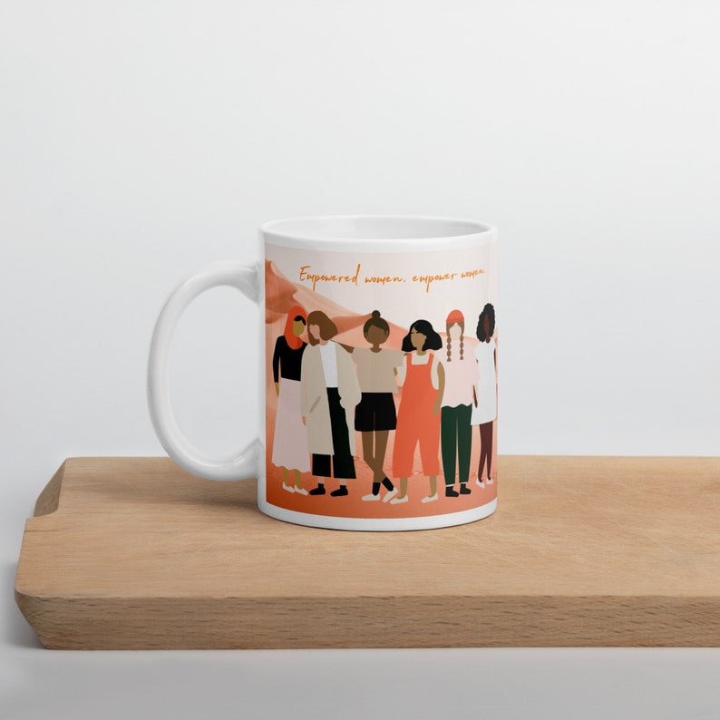 Empowered Women Empower Women Mug Feminist Coffee Mug Female Empowerment Mug Intersectional Feminism Diversity and Inclusion Gift image 3