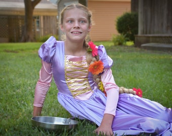 Princess Rapunzel costume, birthday party dress, dress up fun, Halloween, Destination family vacation