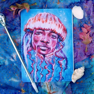 Cartão postal de água-viva - surrealismo, surreal, oceano, alienígena, fantasia, surrealista, cartões, presente