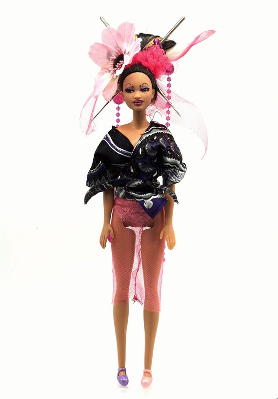 vertaling etiquette Contractie OOAK Barbie Doll western-poisoned Geisha - Etsy