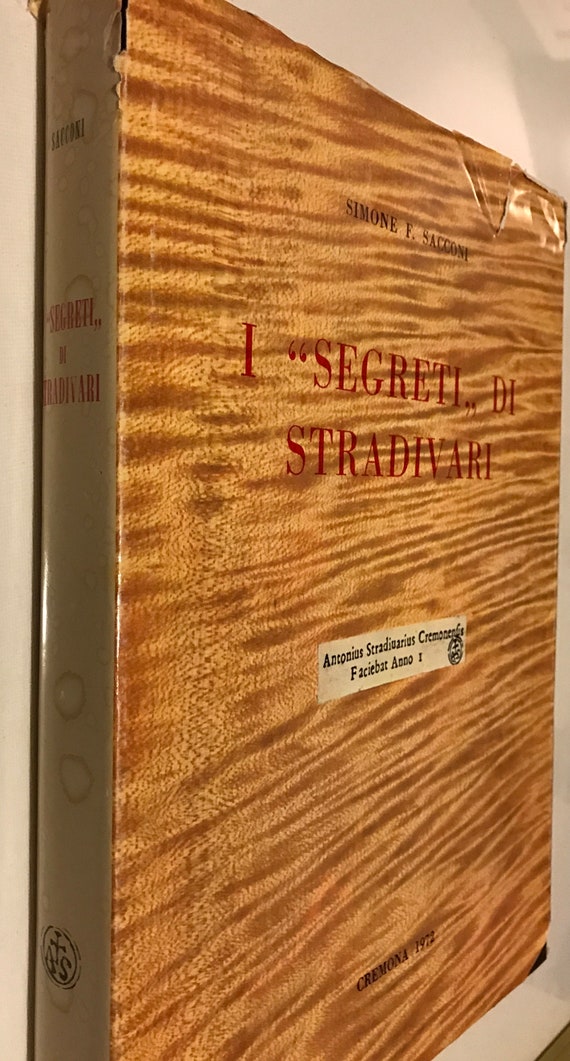 1972 Simone Sacconi Secrets of Stradivarius Violin Making First  