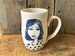 Portrait Mug - Pottery Handmade - Fine Art Ceramics - Women Mug - Female Portraits - Ceramics - Custom Mug - Illustrated Mugs 