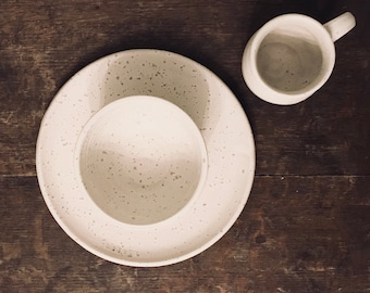 Custom Dinnerware Set - Personalized with Name - Ceramic Dinnerware - Pottery Handmade - Wedding Dishes - Dinnerware - Custom Pottery