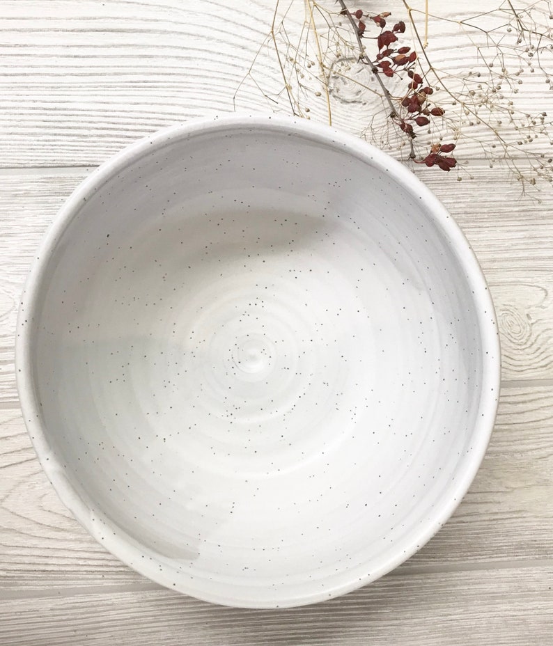 Custom Serving Bowl Personalized Pottery Bowl With Name Etsy
