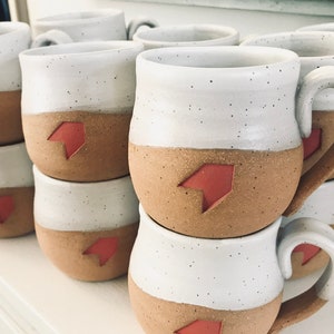 Bulk Order - Large Company Logo Mugs - Pottery Handmade - Custom Mugs - Made to Order Mugs - Personalized Pottery -
