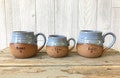Handmade Family Name Mugs with Heart - Mommy and Me Mugs - Personalized Pottery - Custom Mugs - Pottery Handmade - Ceramic Mug