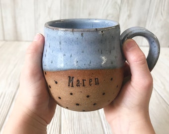 Personalized Kids Mug - Handmade Mug with Name - Child Mug - Custom Kids Mug - Pottery Handmade - Ceramic Kid Mug - Cups for Children