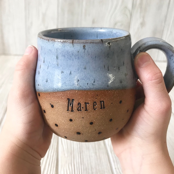 Personalized Kids Mug - Handmade Mug with Name - Child Mug - Custom Kids Mug - Pottery Handmade - Ceramic Kid Mug - Cups for Children