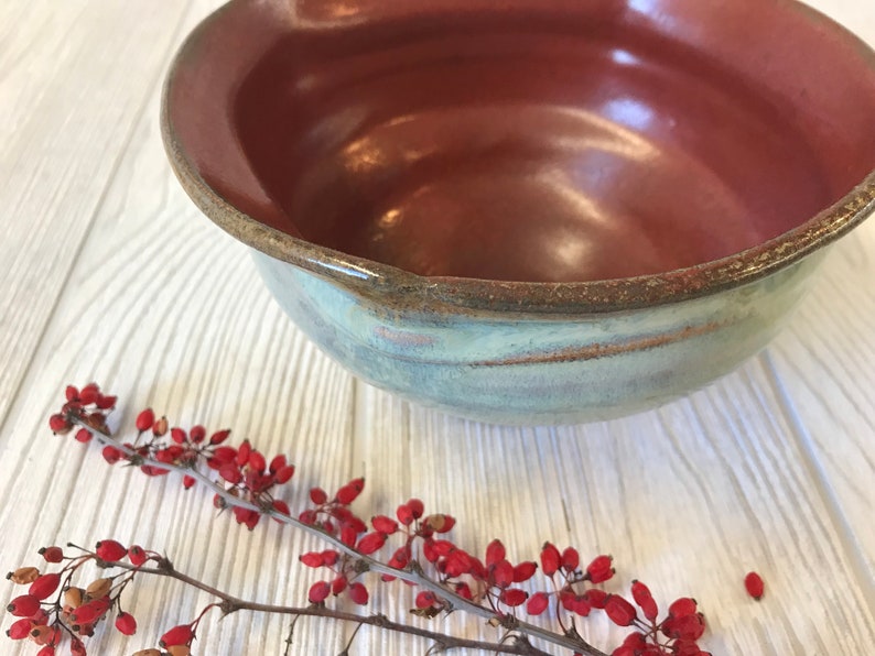 Handmade Serving Bowl Altered Bowl Small Serving Bowl Etsy