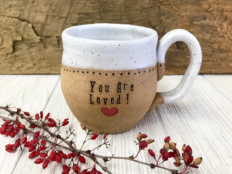 Handmade Mug Special Someone You Are Loved Personalized Pottery Pottery Handmade Pottery Mug Gift for Him Love Mug Pottery image 1