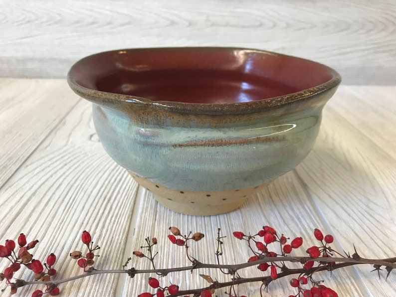 Handmade Serving Bowl Altered Bowl Small Serving Bowl Etsy