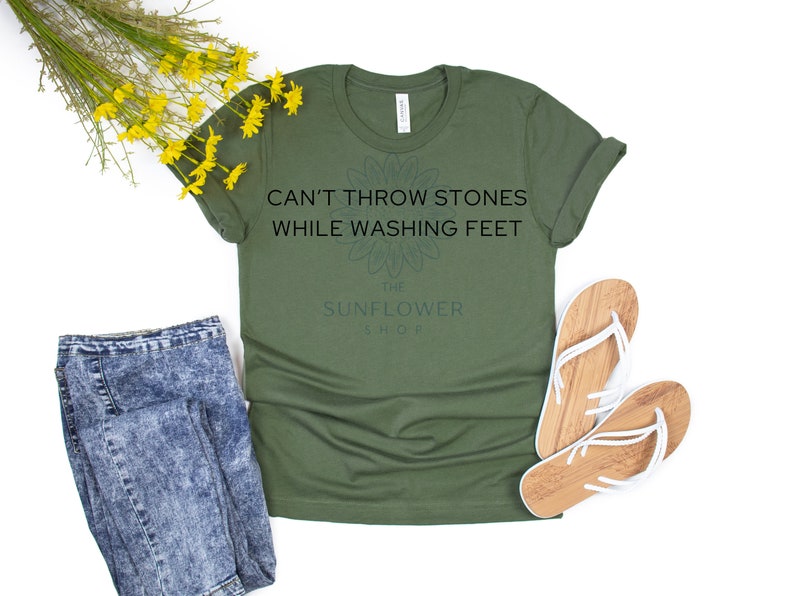 Can't Throw Stones While Washing Feet Digital File Svg, Png Jpg, Pdf