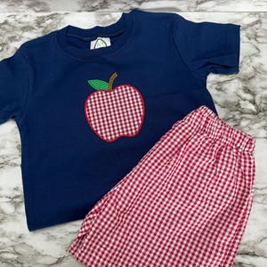 Back to School - Apfel Applikation - Kleinkind Outfit