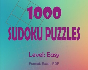 1000 Sudoku Puzzles - Level: Easy