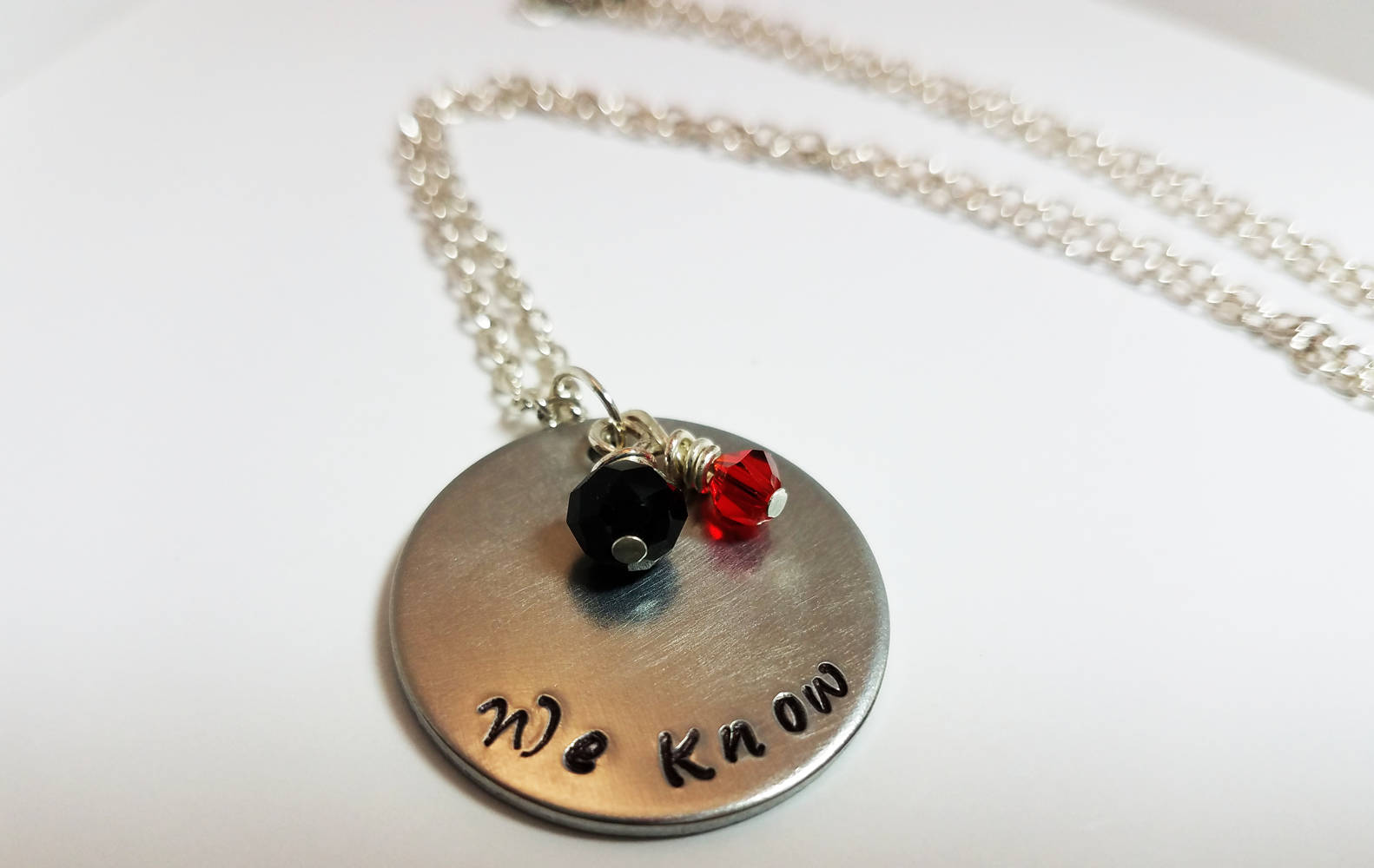 Skyrim Necklace We Know Jewelry Dark Brotherhood Hand Stamped | Etsy