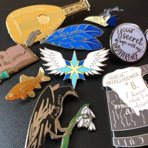 Critical Role Enamel Pins - Vox Machina Vax'ildan, Champion of the Raven Queen