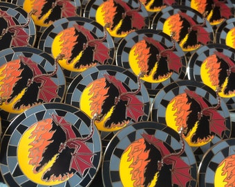 Dragon Age Origins Emaille-Anstecker: Drachenjäger Achievement