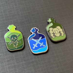 Dragon Age Potion Tonic Pins - Battle Kit