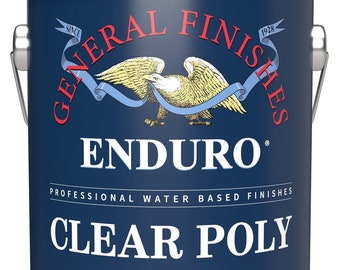 General Finishes Enduro Clear Poly Professional topcoat, varnish for spraying, clear coat, tintable topcoat
