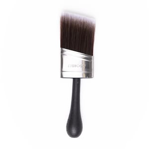 May include: A black handled angled paint brush with silver ferrule and the words "CLING ON" printed on the ferrule.