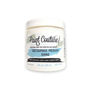 Decoupage Gel Shine Paint Couture clear waterproof medium for gluing, varnishing and transferring techniques decoupage and rice paper
