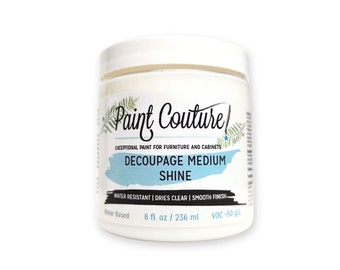 Decoupage Gel Shine Paint Couture clear waterproof medium for gluing, varnishing and transferring techniques decoupage and rice paper