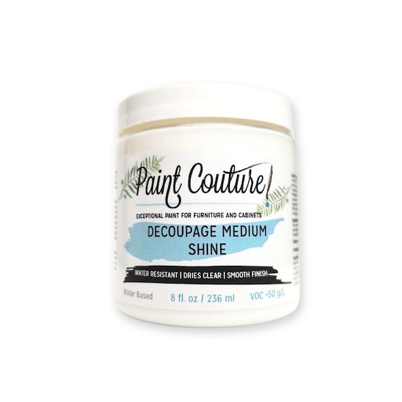 Decoupage Gel Shine Paint Couture clear waterproof medium for gluing, varnishing and transferring techniques decoupage and rice paper