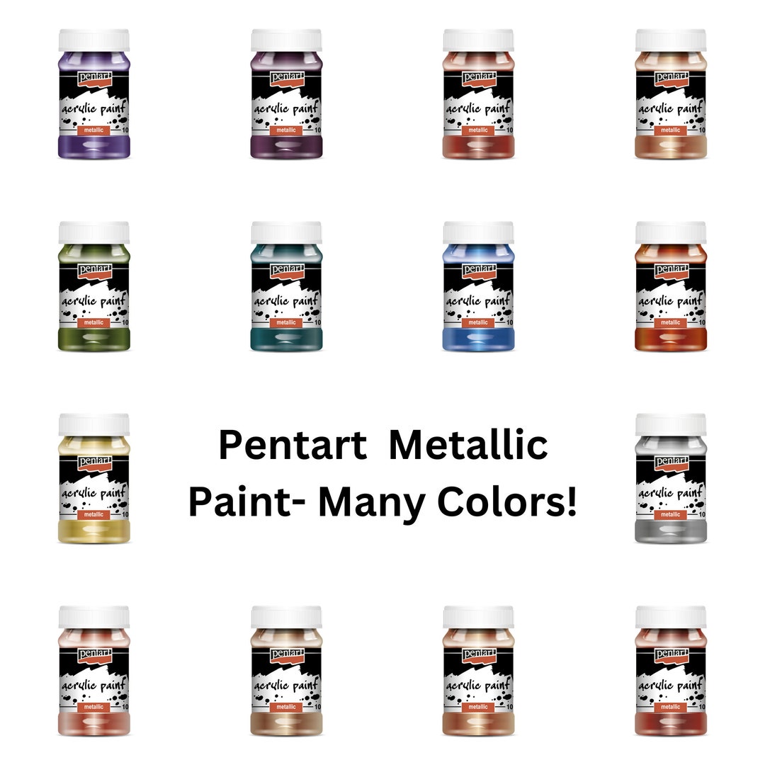 Acrylic Paint Metallic Pentart Metallic Paint Metallic Sheen for