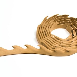 Wave Trim Heat Bendable Wood Trim, Ornate Trim, iFlex Wood Products 4148  Embellishment Furniture Trim, Scrapbook Collage, Mixed Media