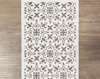5x8" Texture Stencil Prestige Floral Stencil by Ciao Bella Stencil For Crafts, Mixed Media Stencil, Stencil Art MS093