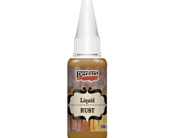 Pentart Liquid Rust Effects for natural looking rust for Scrapbooking Art Journal, Mixed Media, Collage, crafts, DIY furniture, Junk Journal