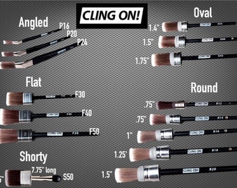 Cling On Paint Brushes! All in stock! Chalk paint and acrylic paint brushes, furniture paint brush, mixed media, junk journal